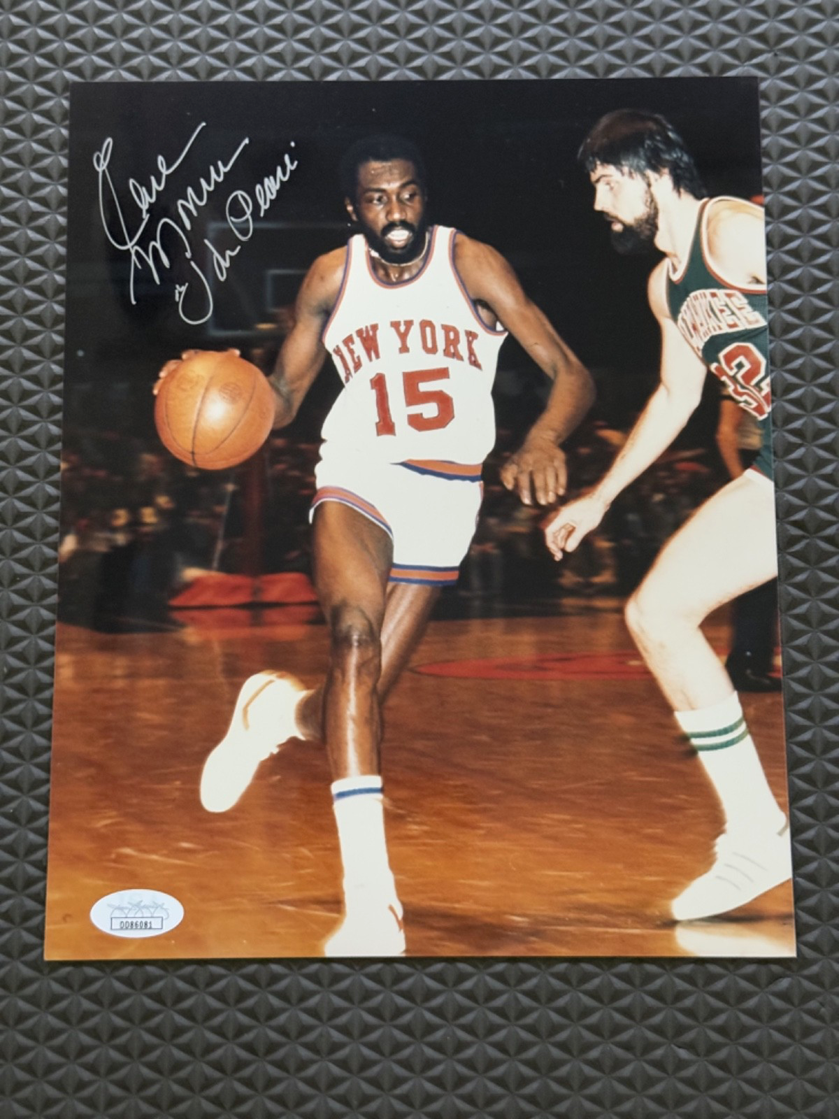 Earl Monroe Autographed Signed New York Knicks 8x10 Photo Knicks "The Pearl" JSA 