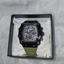 Invicta Activa X Black Dial with Olive Green Strap Men's Watch 44.3 mm
