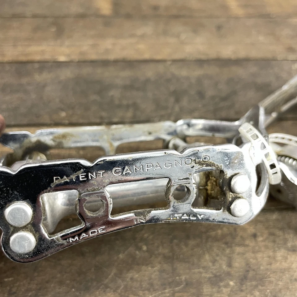 Par de pedales de bicicleta de carretera Campagnolo Record Quill de colección 9/16x20 hechos en Italia Foto 3 de 4