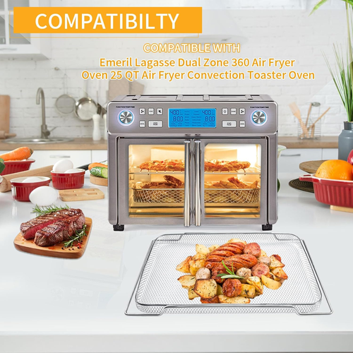 Accesorios Freidora de Aire para Horno Freidora de Aire Emeril Lagasse Doble Zona 360 25 QT Extra - Imagen 3 de 8