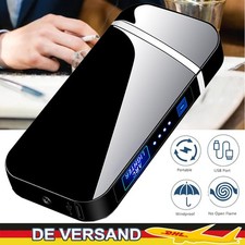 Elektro Lichtbogen Dual Arc Sturm Feuerzeug USB Aufladbar Plasma Lighter Gift