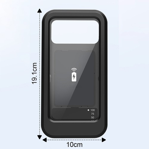 Secure Mounting Motorcycle Phone Holder with Wireless Charging for Safe Riding - Afbeelding 7 van 9