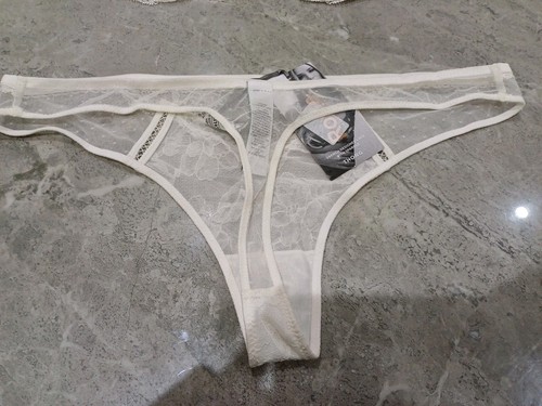 38H M&S ROSIE Aster Sparkle Lace Wired Balcony Bra & Thong Knickers Size 16 - Picture 10 of 14