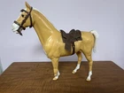Vintage 1965 Marx Johnny West Thunderbolt Palomino Horse, Missing Part of Leg.