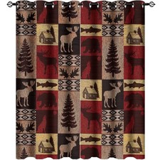 INSFBRB Rustic Cabin Curtains for Bedroom - Vintage Farmhouse Hunting Theme M...