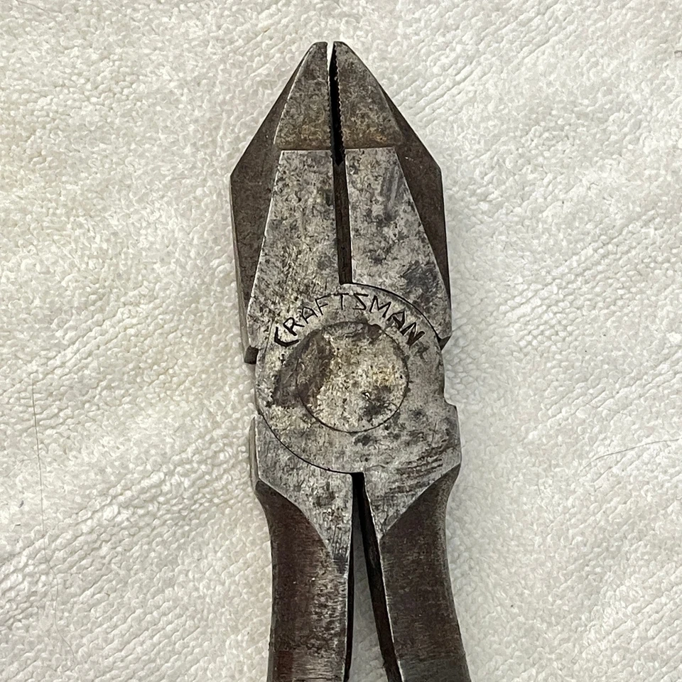 Artesano vintage 8,5 pulgadas Alicates Sidecutting Linesman hechos en EE. UU. 4518 1940s Foto 2 de 4