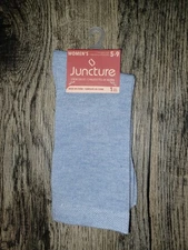 Juncture Women's Light Blue Socks Size 5-9