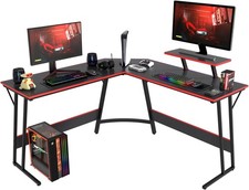 L Shaped Desk Corner Gaming Desk Computer Desk with Large Desktop Work Place