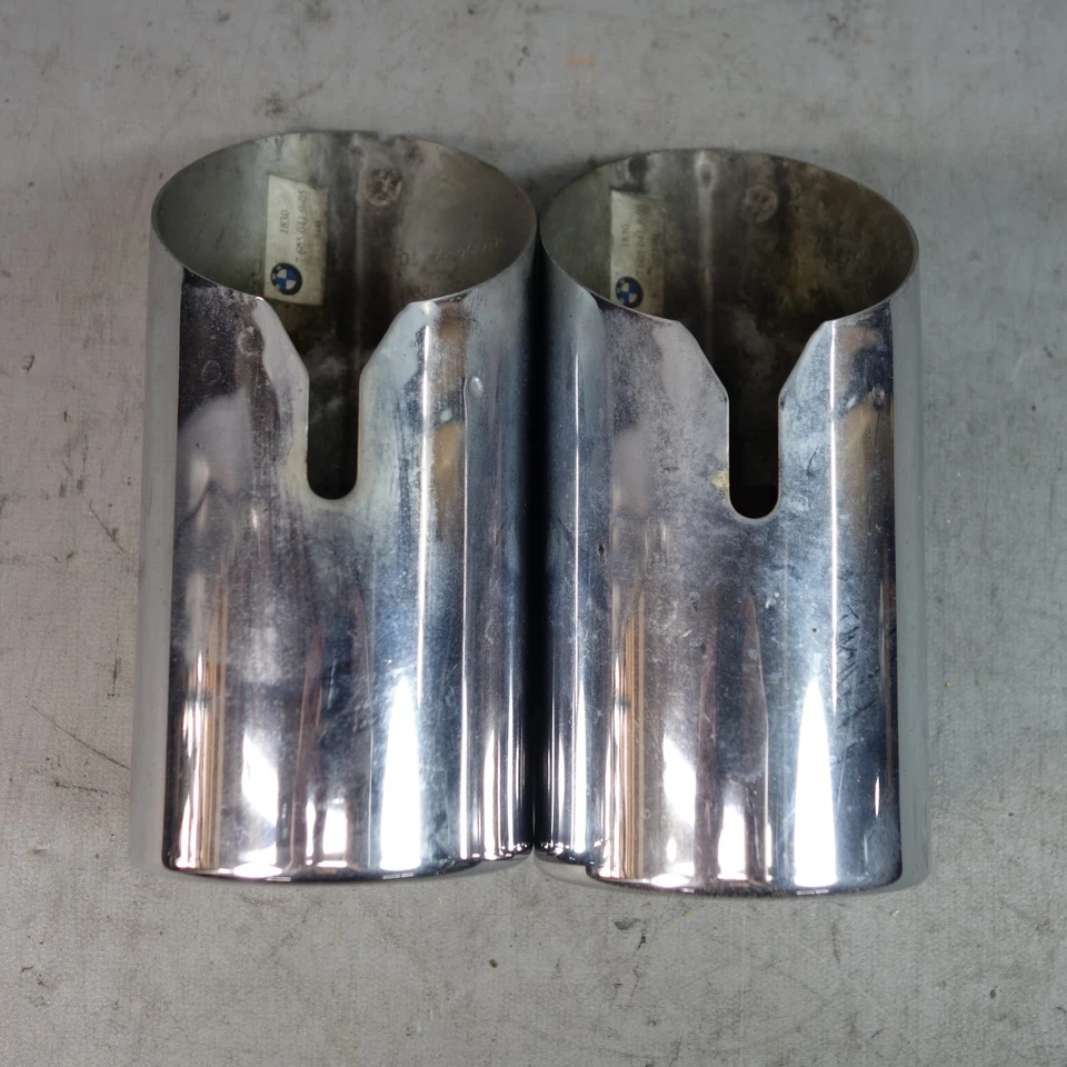 12-20 BMW F3x 340i 335i 440i 435i Factory Chrome Exhaust Muffler Tips OEM - Image 2 of 4