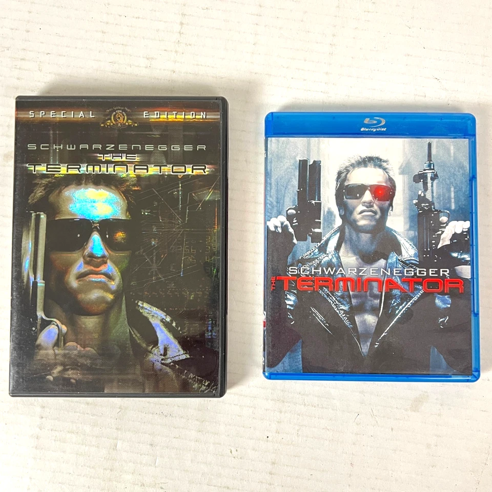 Terminator T2 Rise 1-2-3 DVD Bluray 6 Schwarzenegger Movie Lot Skynet Steel Case - Image 2 of 4