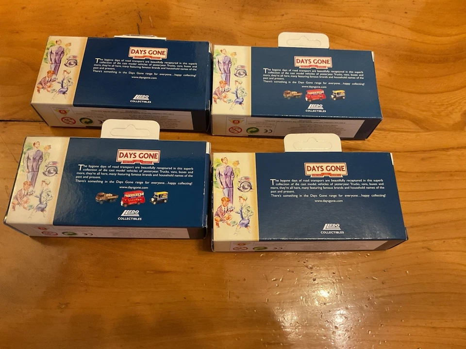 Set Of 4 Lledo Days Gone Die Cast Royal Mail Post Office Delivery Vans Free P&P - Image 2 of 4