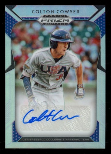 2019 Panini Prizm Draft Picks Colton Cowser #103 Autograph Baltimore Orioles