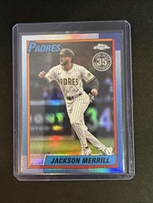 🔥Jackson Merrill 2025 Topps Chrome Update #90CU-5 “35th Anniversary” Padres
