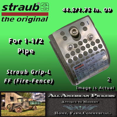 Straub Grip-L FF 1-1/2 in. Pipe 44.5mm/1.75in OD NBR Stainless Coupling SKU-(2)