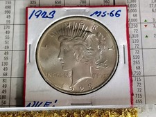 1923 Peace Dollar 90% Silver High Grade Coin! +1 Free Tube of Gold Flake!!!