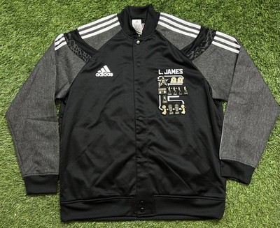 2014 Adidas Nola All Star LeBron James NBA Eastern Accolade Patch Jacket Mens XL
