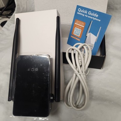 300Mbps Wireless Repeater WiFi Range Extender Router AP 10/100 LAN WPS 2x5dBi