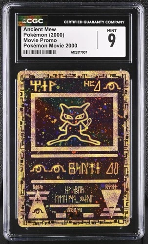 CGC 9 Ancient Mew 2000 Movie Promo Reverse Holo Pokemon Card