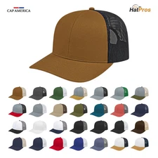 Cap America i3038 Classic 6-panel Structured Trucker Mesh Back Cap | Snapback