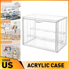 Figurine Display Box Clear Acrylic Figure Stand Cases Toy Figure Display