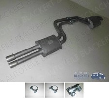Auspuff Mitteltopf+Anbauteile f&uuml;r Mercedes W123 Limo+Kombi 280+E+TE 1979-1985