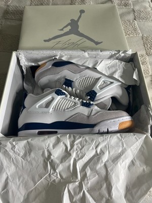 Mens Size 8 Nike SB Air Jordan 4 Navy Blue DR5415-100 Brand New