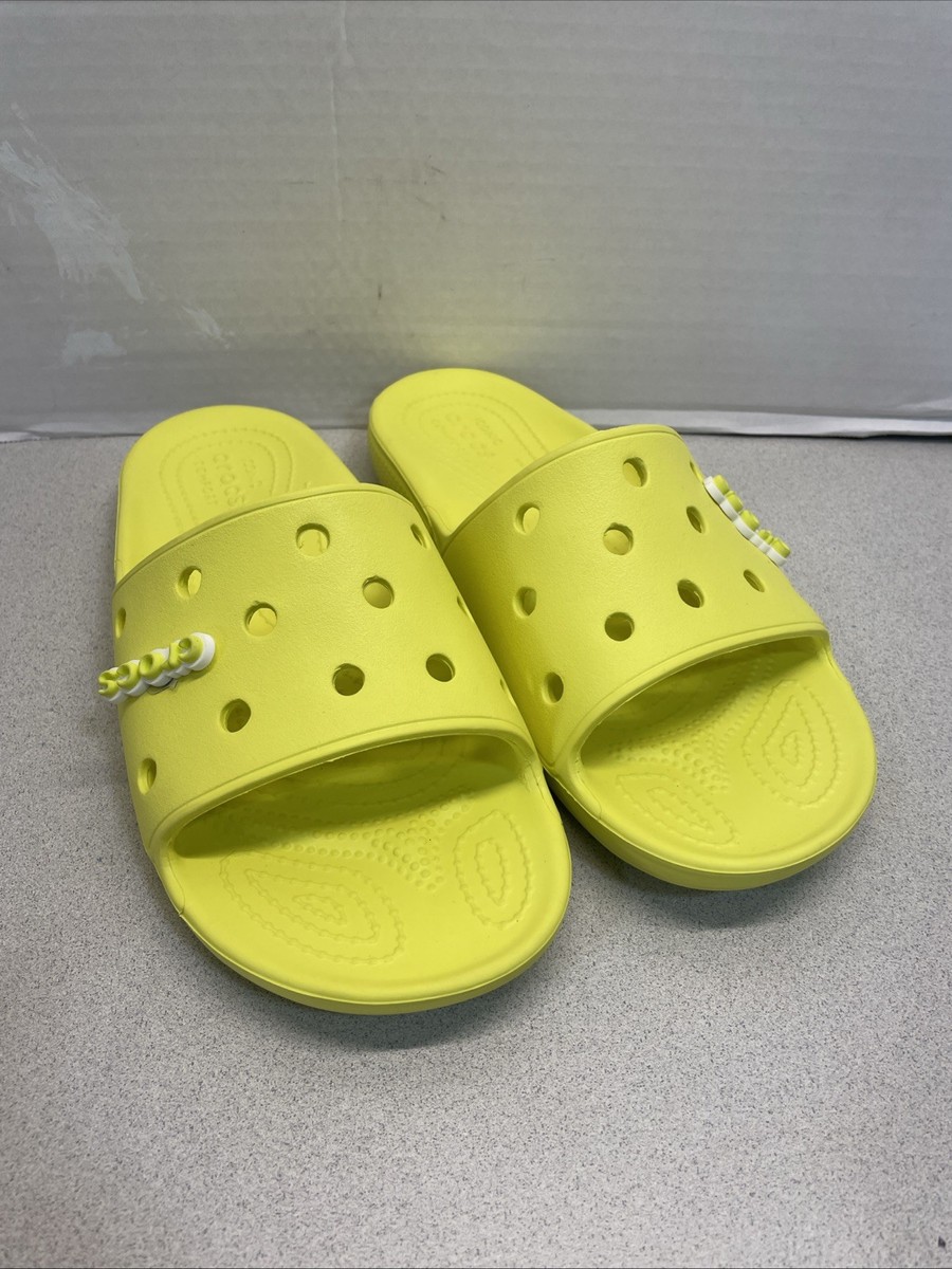 Crocs Classic Iconic Comfort Slide Sandals Unisex Bright  display picture 3