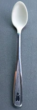 Vintage '80 the First Years Stainless  Infant Feeding Spoon Soft Rubber Tip.