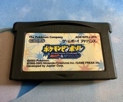 Pokemon Pocket Monsters Pinball Ruby Sapphire Gameboy Advance Japanese NTSC-J