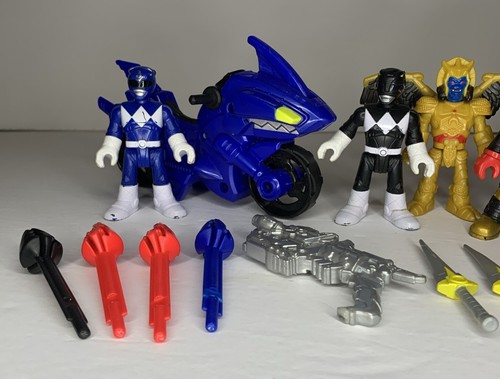 Imaginext Power Rangers Toys Lot Of 15 Figures Weapons Motorcycle 2016 - Picture 6 of 16