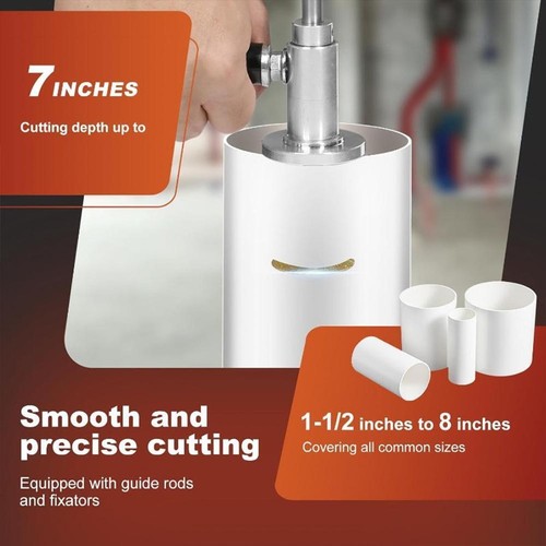 Internal Pipe Cutter, Inside PVC PIPE , Adjustable Settin Depth g Accurate .. - Picture 9 of 10