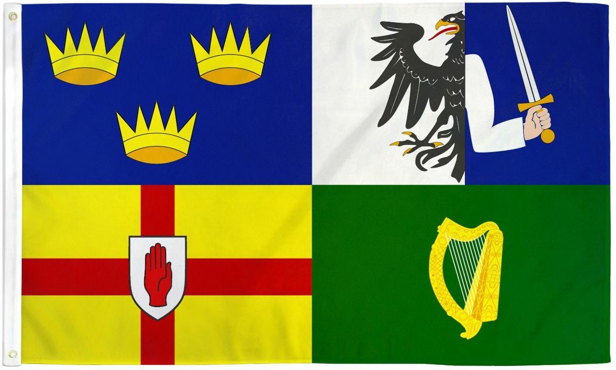 Trade Winds 3'x5' Irish Province Leinster Flag – Super Polyester 100D – Indoor/Outdoor – 100% Polyester