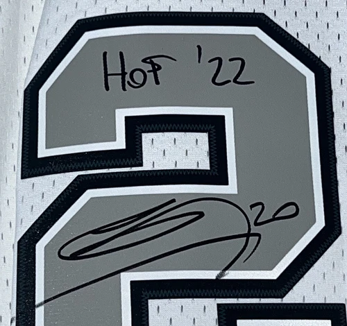 Manu Ginobili Signed San Antonio Spurs Mitchell & Ness NBA Autograph Jersey BAS