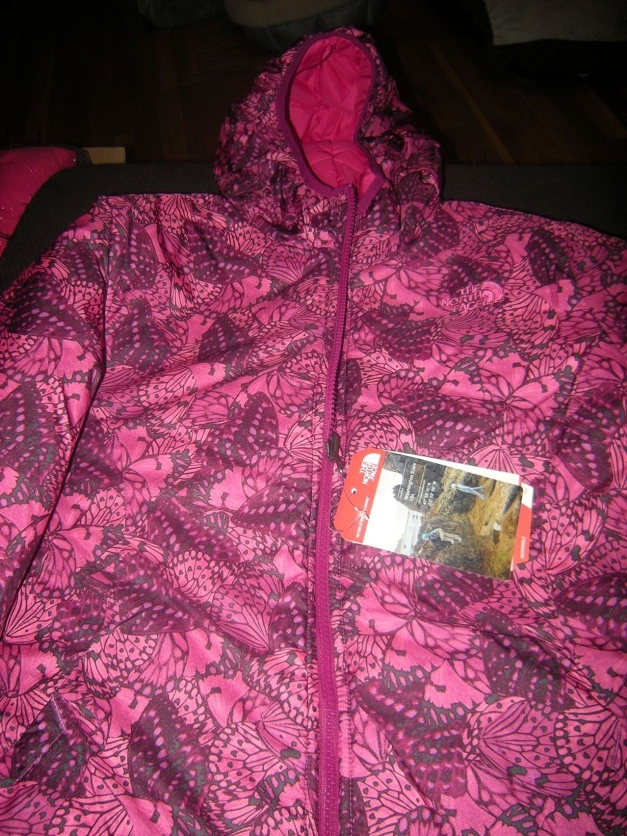 New Girls Cabaret Pink The North Face Perrito Reversible Coat