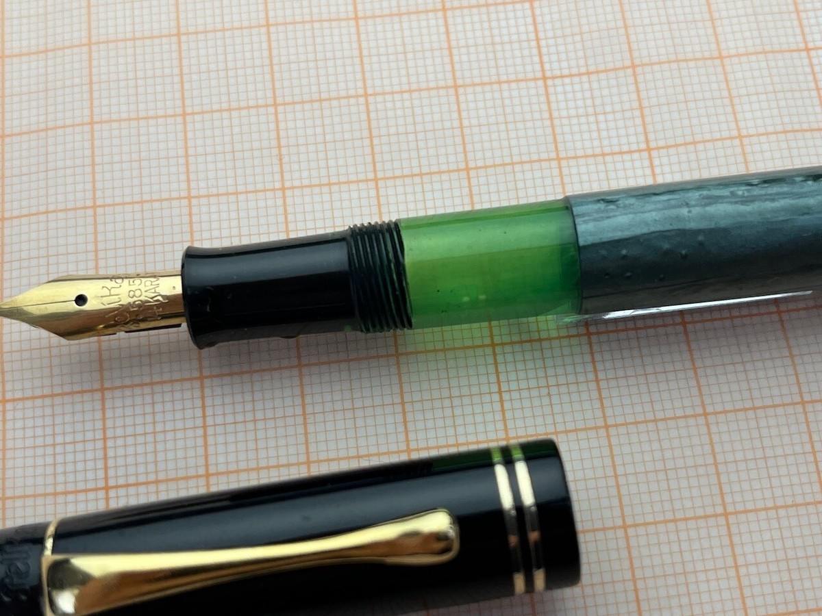 PELIKAN Fountain Pen 100 N 1948 GREEN_F_nib | eBay