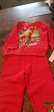 children's sweatshirt pants 2T Red Grinch Theme