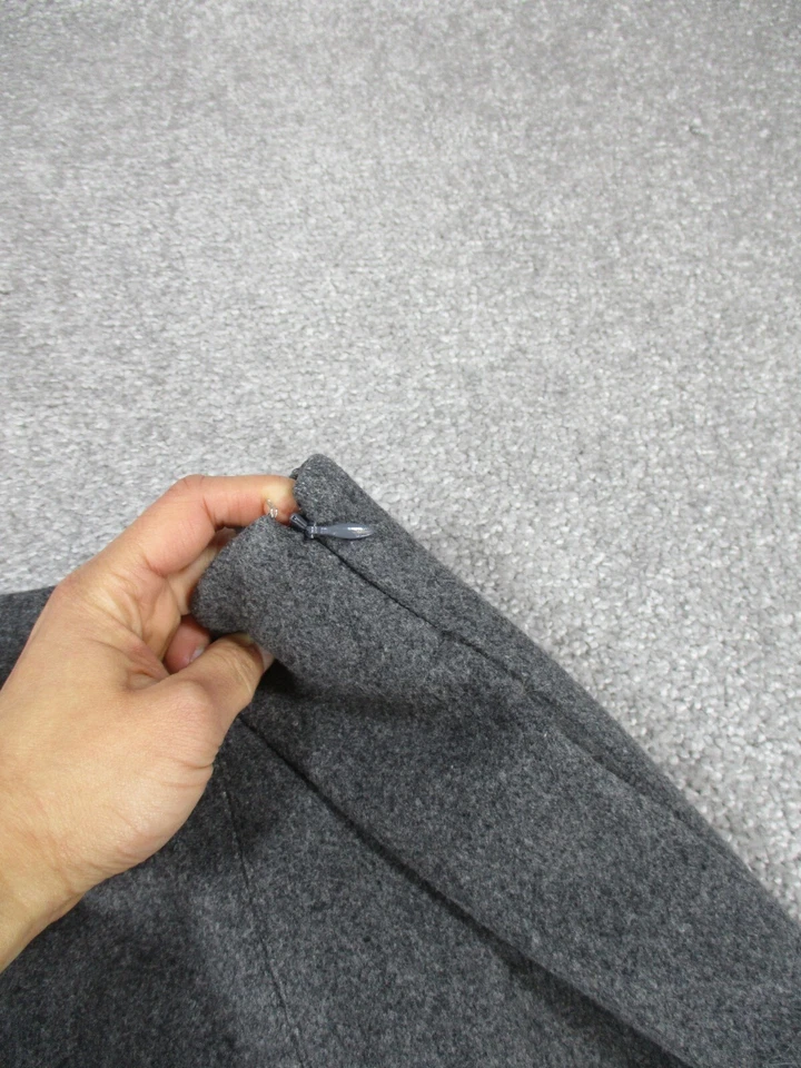 Minifalda Theory para mujer 8 Merlock gris mezcla de lana acampanada * Foto 3 de 4