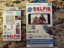 Extreme SELFIE Bluetooth Wireless Remote Shutter  LED FLASH LIGHT