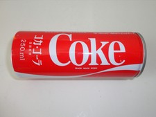 VINTAGE Collectible JAPANESE COKE Soda Can COCA~COLA Emty JAPAN コカコーラ 250ml