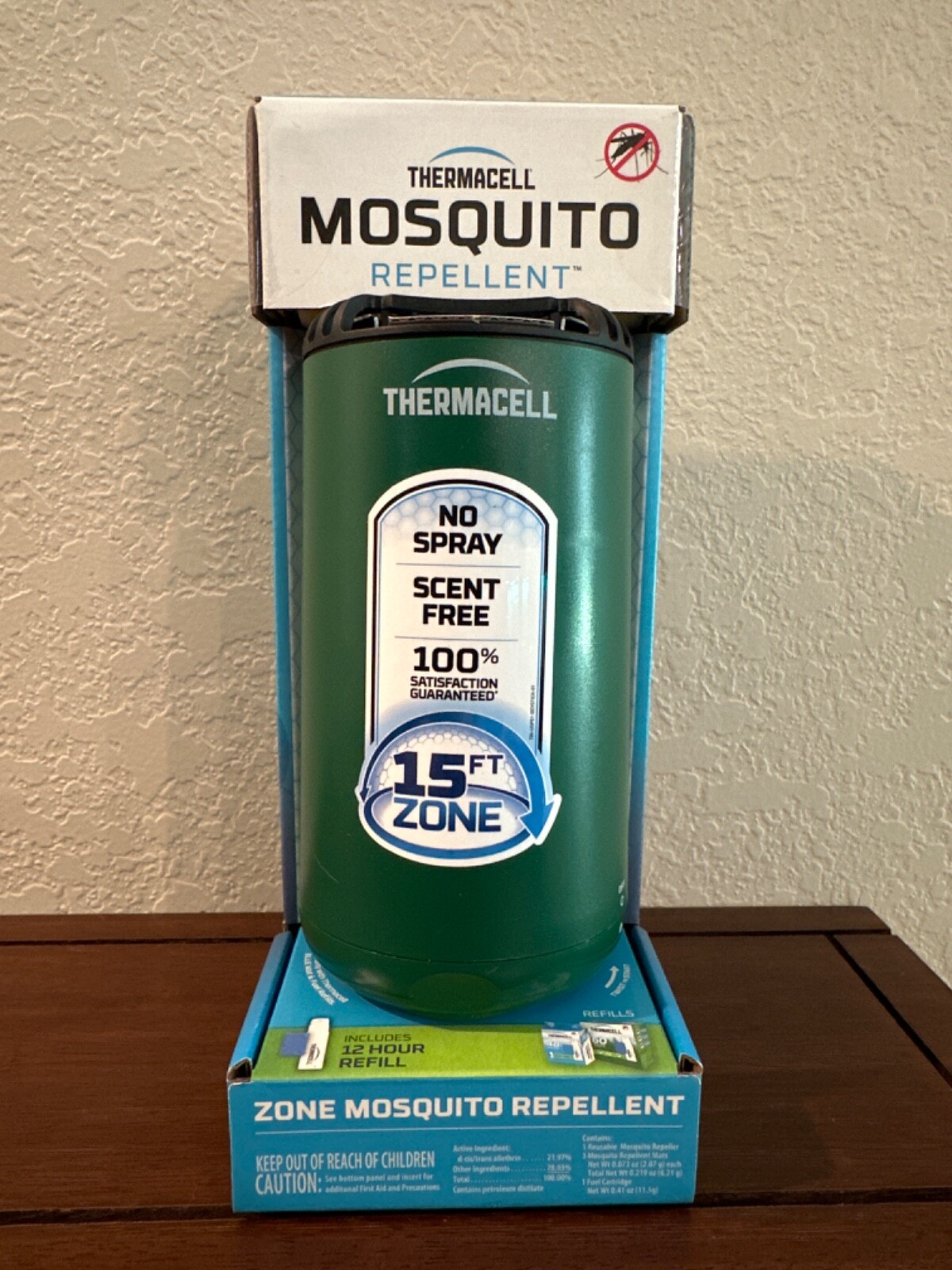 Thermacell Patio Shield Mosquito Repellent Highly Effective 15' Zone