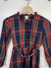 Crewcuts Dress Scottish Tartan Plaid Cotton Kids 10