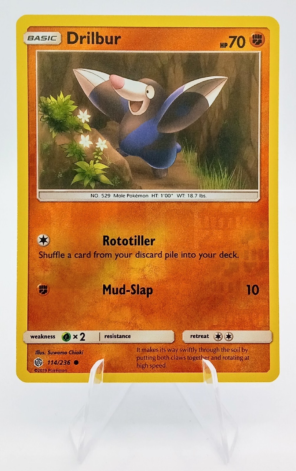 Drilbur 114/236 Cosmic Eclipse 2019 Pokemon Card