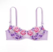 Victoria's Secret Dream Angels Wicked Unlined Lace Balconette Bra Push Up no Pad