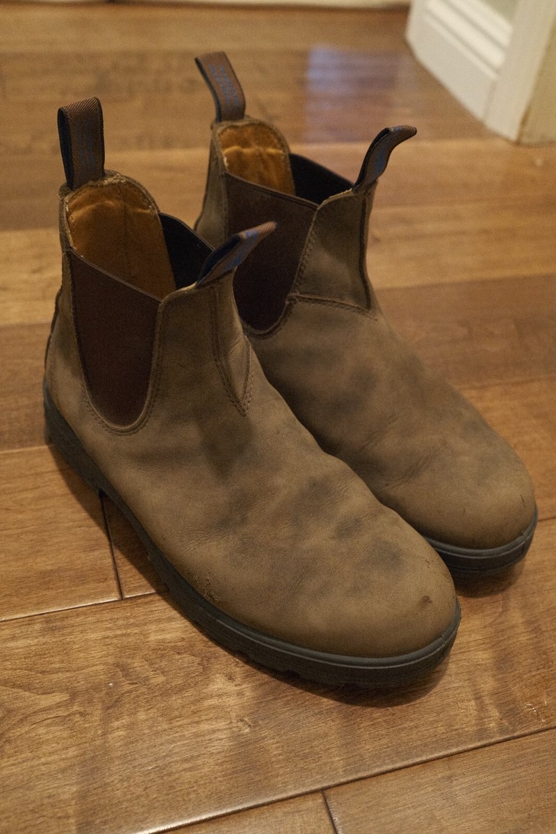 Blundstone Rustic Brown Blundstone Formal Rustic Brown Leather Chelsea Boots,  Women's Dress 1306 Blundstone