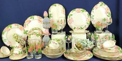 Franciscan Rose Pattern 皿とピッチャーセット