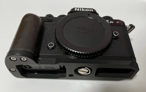 Handmade Wood L Hand Grip Handle+Aluminium Alloy/Brass Plate Base For Nikon Zfc - Picture 5 of 20