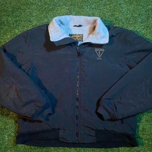 Vintage Eddie Bauer legend full zip up fleece lined black windbreaker jacket - Picture 2 of 5
