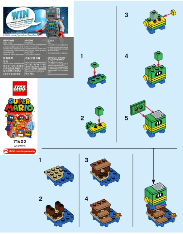 Coin Coffer LEGO 71402 Super Mario Series 4 MiniFigure Brick Built