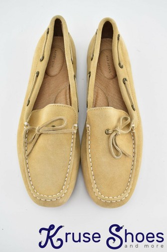 Lands' End Women's Joanne Classic "Tan" Suede Driving Mocs Size 11B - Picture 9 of 11