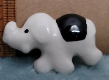 CUTE ELEPHANT PIN CERAMIC AND METAL